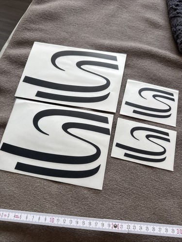 Aufklebersticker schwarz - 4x,